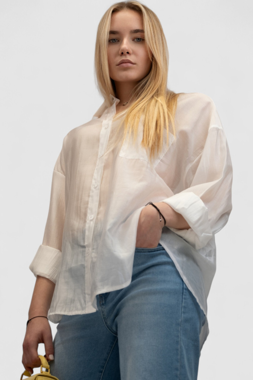 Ženska bijela elegantna košulja Annabelle