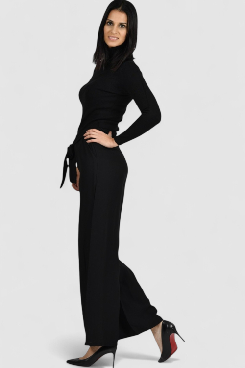 Ženske crne modne hlače Isadora