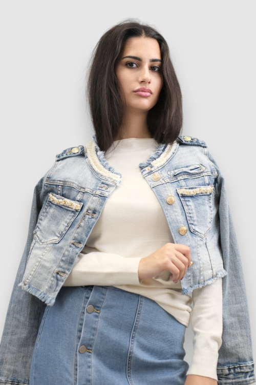 Ženska svijetlo plava midi traper suknja  Marlene