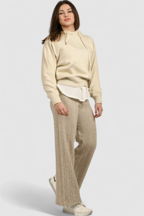 Ženski bež donji dio trenirke Umber