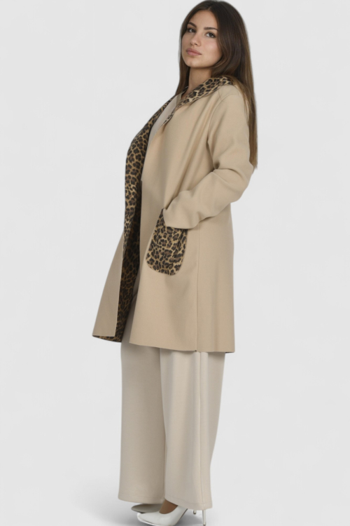 Ženski bež midi kaput Bluebell