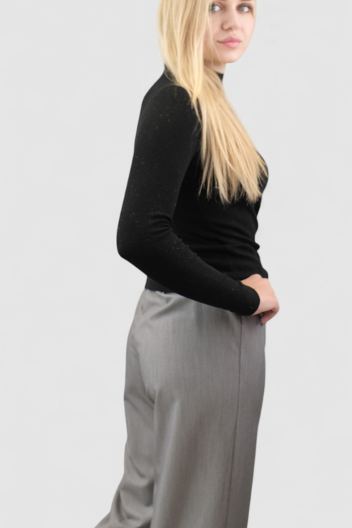 Ženski crni lagani džemper Opal