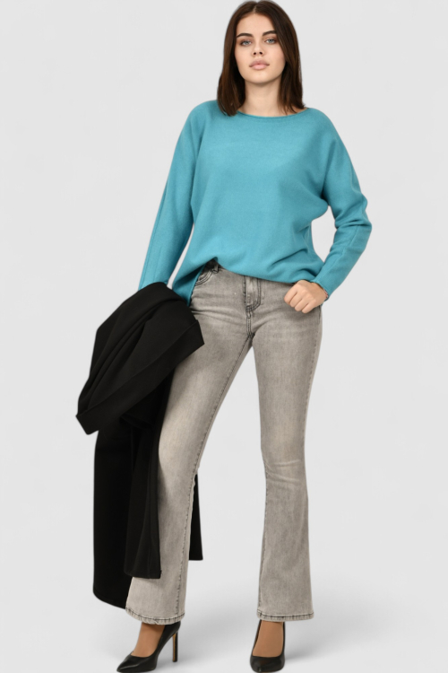 Ženski plavi lagani džemper Hannah