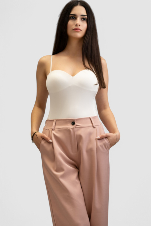 Ženski bijeli elegantni bodi Camille