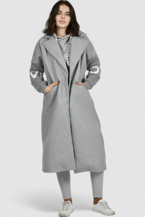 Ženska siva trenirka komplet Leila