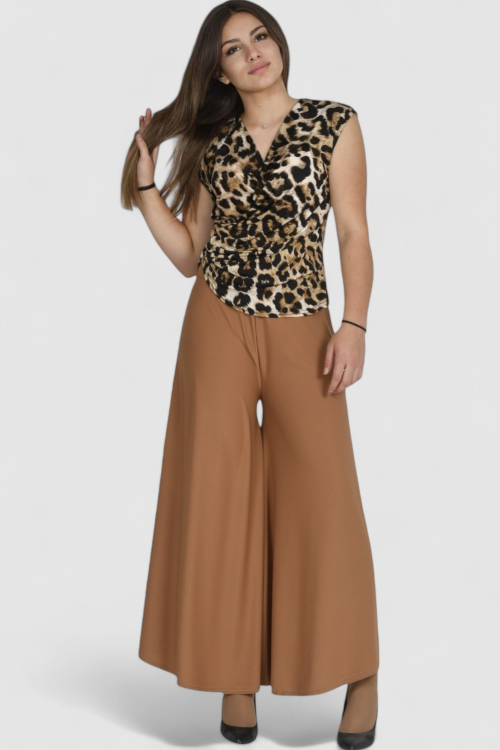 Ženska elegantna bluza leopard uzorak Anneliese