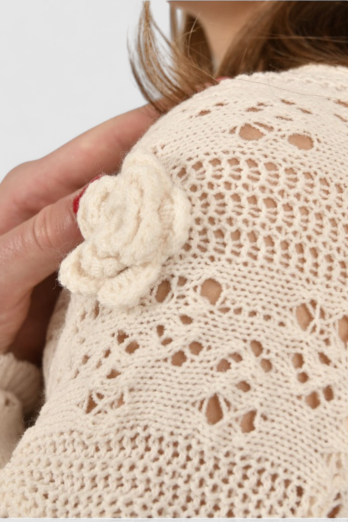 Ženski bijeli lagani džemper Iris