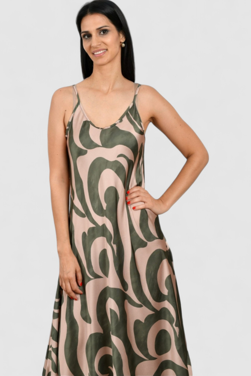 Ženska zelena svakodnevna haljina Eloise