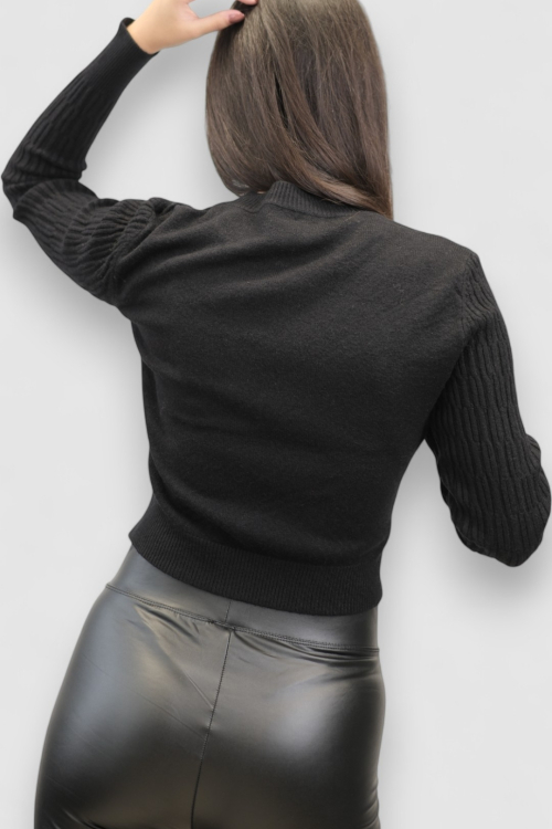 Ženski crni lagani džemper Stella