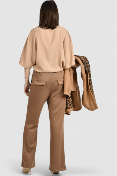 Ženska camel elegantna košulja Ivelisse