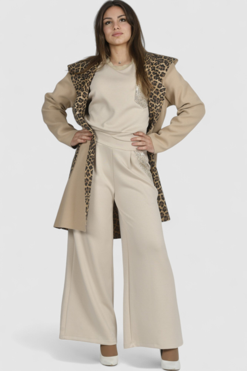 Ženski bež midi kaput Bluebell