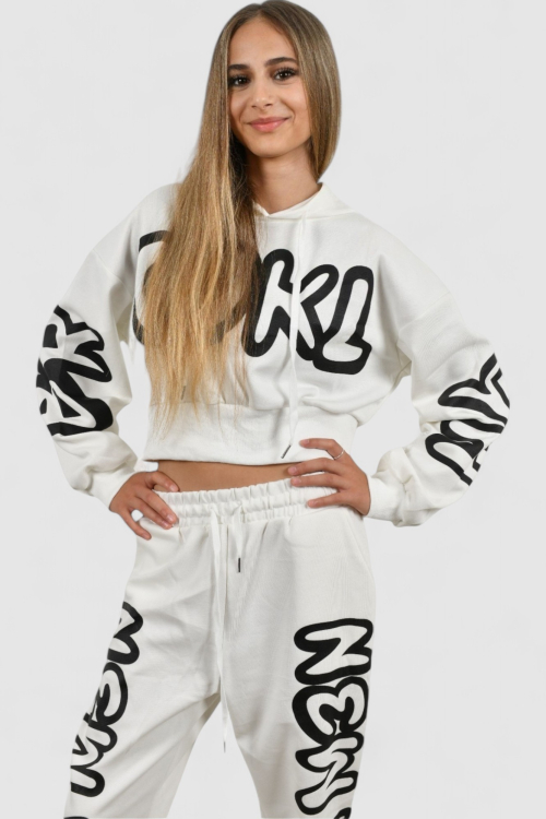 Ženska bijela trenirka komplet Zuri