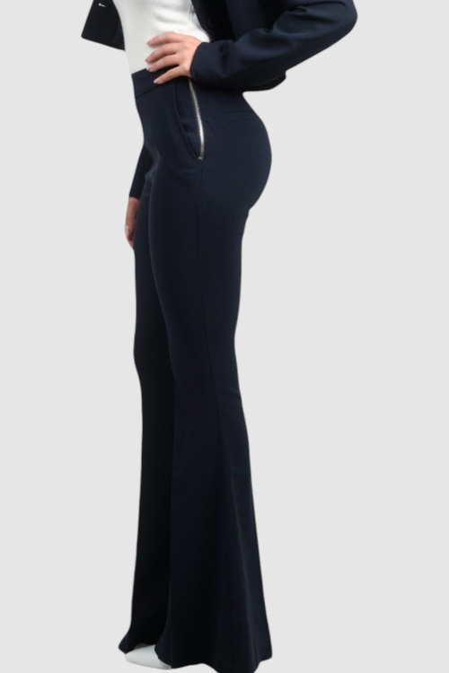 Ženske plave klasične hlače Harmoni