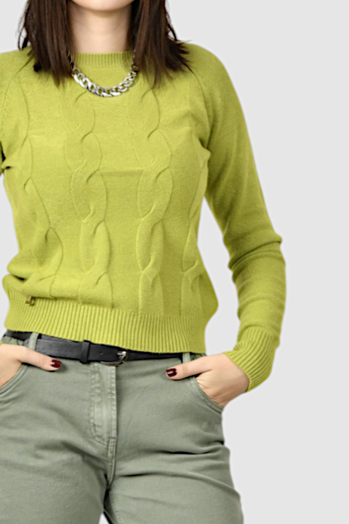 Ženski svijetlo zeleni lagani džemper Damaris