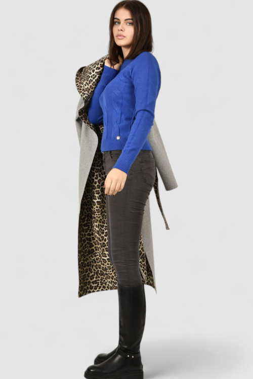 Ženski plavi lagani džemper Damaris