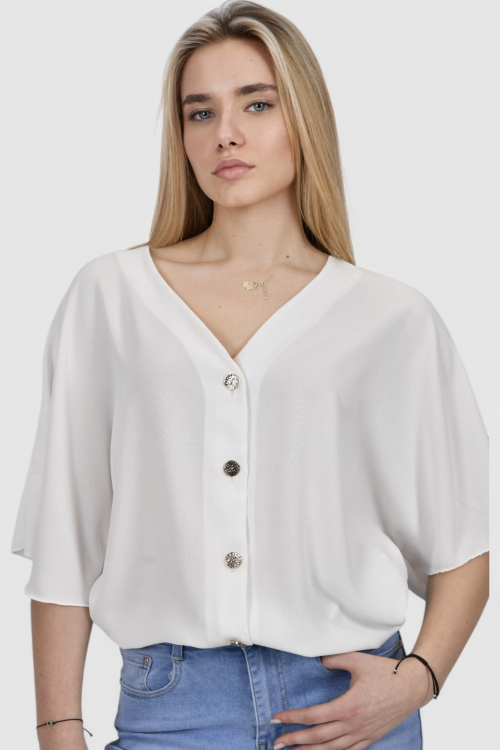 Ženska bijela elegantna košulja Ivelisse