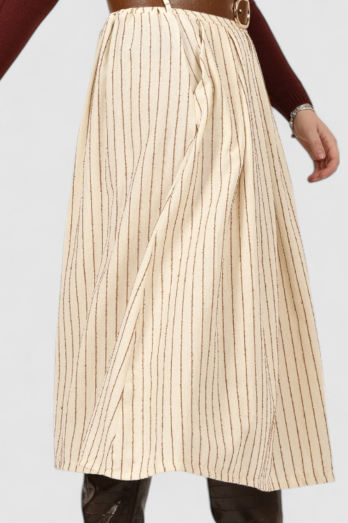 Ženska bež midi suknja Leta