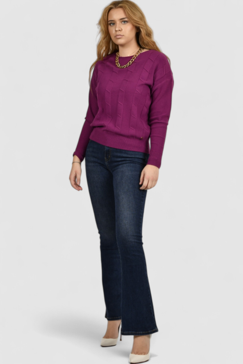 Ženski ljubičasti lagani džemper Erica