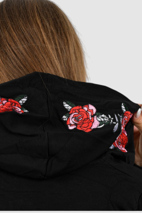 Ženski crni gornji dio trenirke Dusk