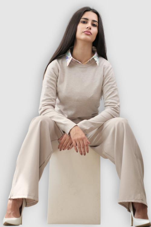 Ženski bež lagani džemper Clarissa