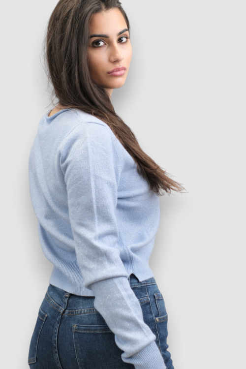 Ženski svijetlo plavi lagani džemper Clarette