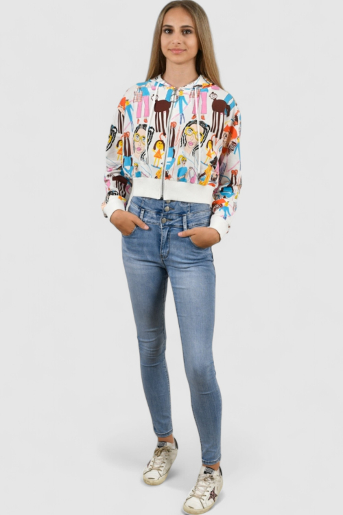 Ženski bijeli gornji dio trenirke Celine