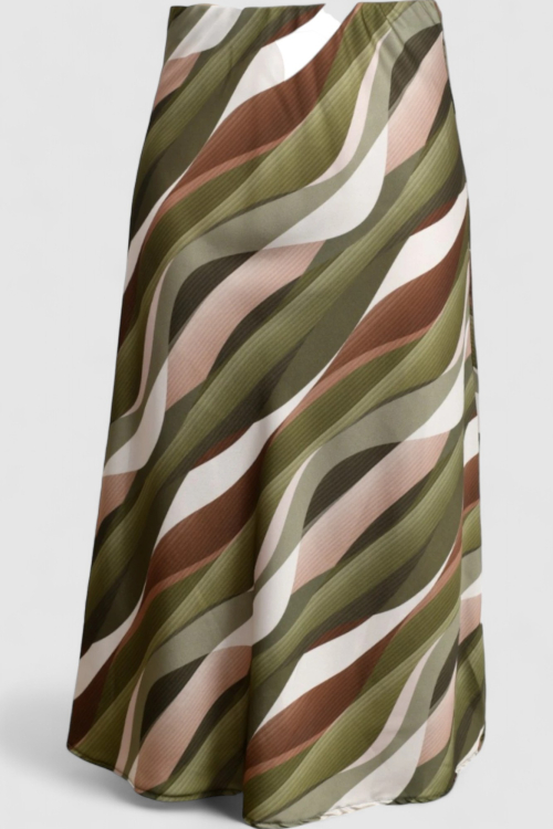 Ženska zelena midi suknja Amayena