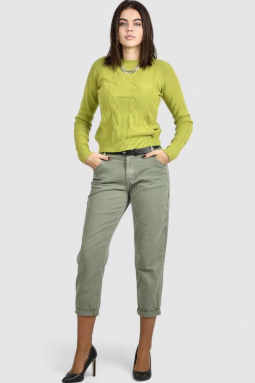 Ženski svijetlo zeleni lagani džemper Damaris