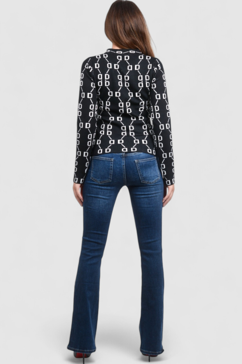 Ženski crni lagani džemper Ameli