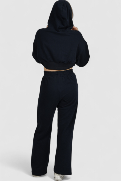 Ženska crna trenirka komplet Imani