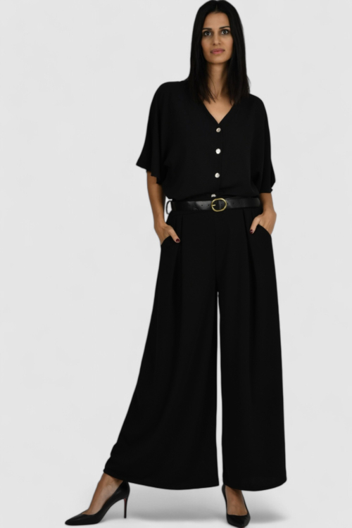 Ženska crna elegantna košulja Ivelisse