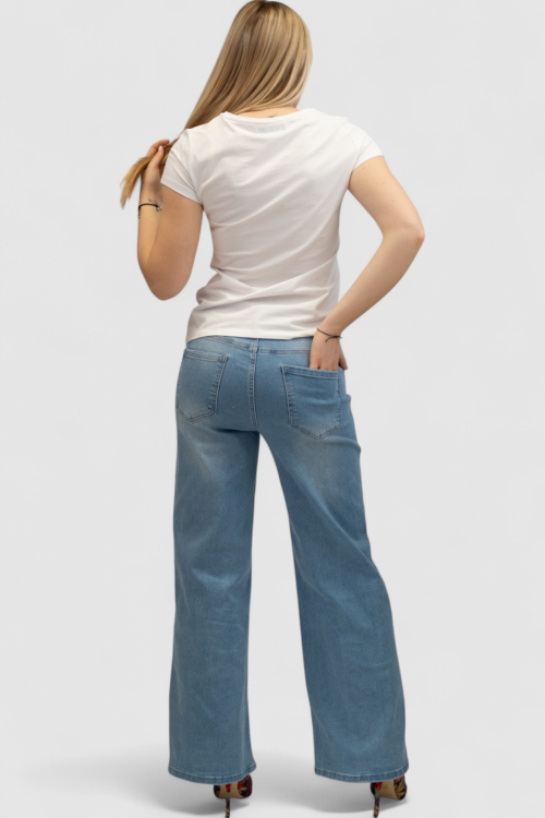 Ženska bijela majica kratki rukav Linnea