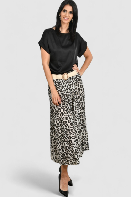 Ženska crna elegantna bluza Adeline