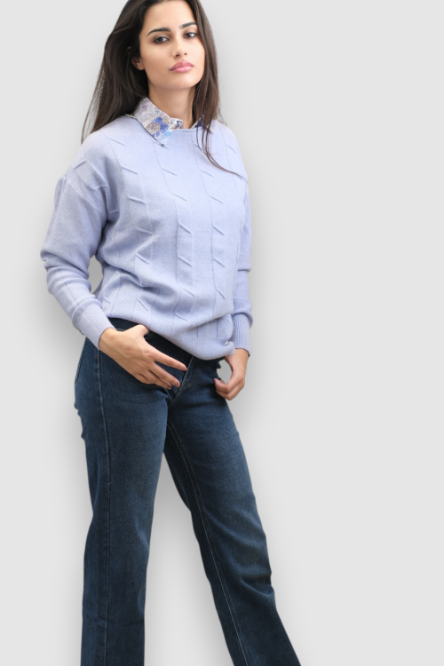 Ženski lagani plavi džemper Erica