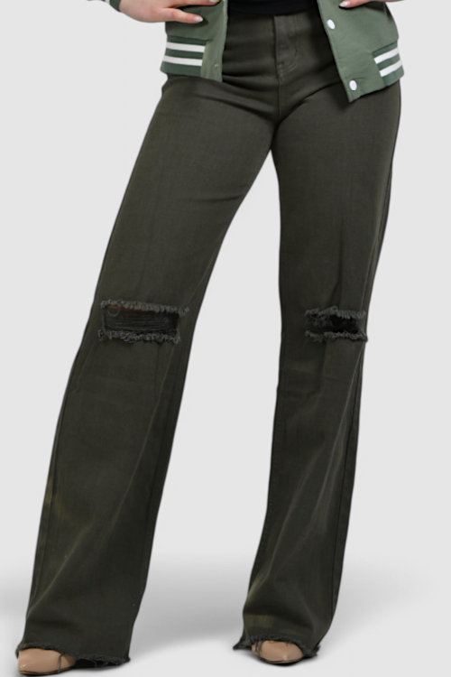 Ženske zelene traperice Estelle