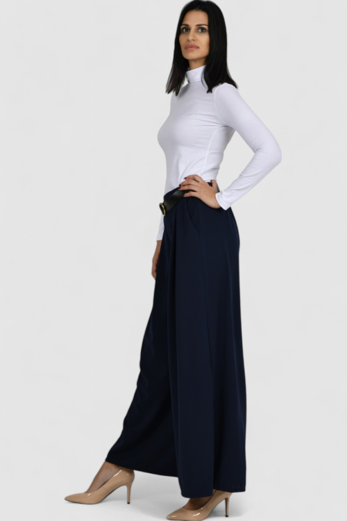 Ženska bijela dolčevita dugi rukav Calista