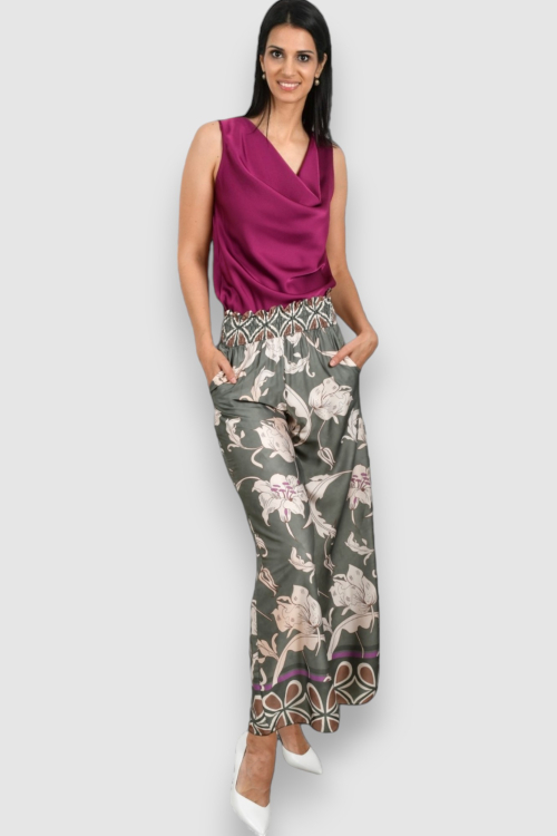 Ženska ljubičasta elegantna bluza Josette