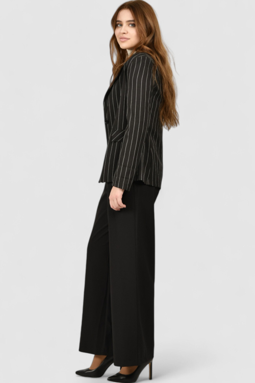 Ženske crne klasične hlače Nicole