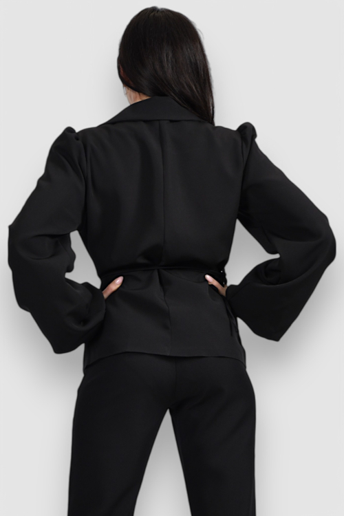 Ženski crni elegantni sako Charlotte