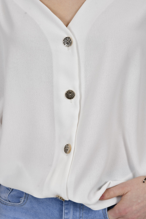 Ženska bijela elegantna košulja Ivelisse