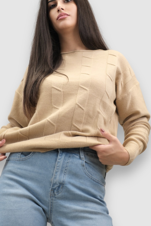 Ženski bež lagani džemper Erica