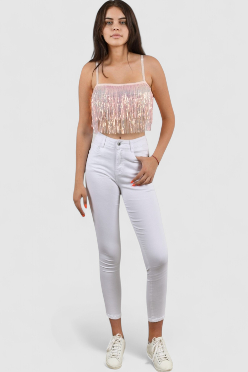 Ženski rozi party top Eve