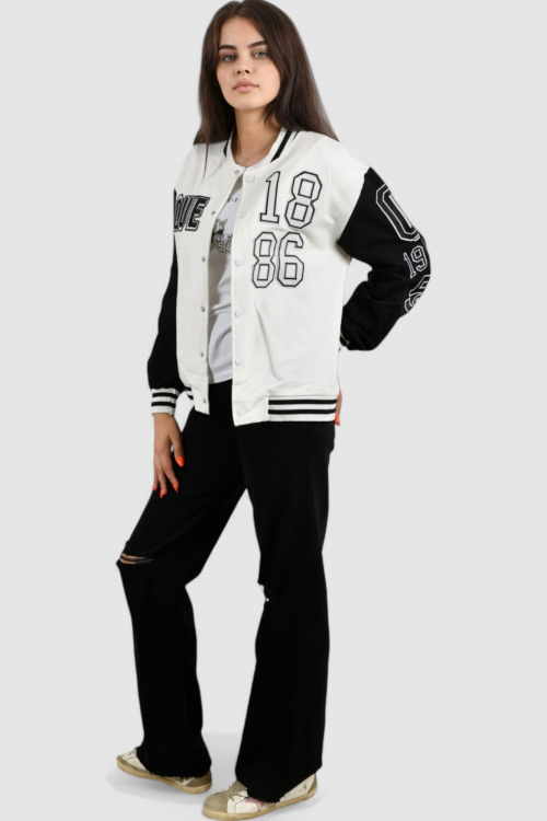 Ženska bijela kratka jakna Aspen