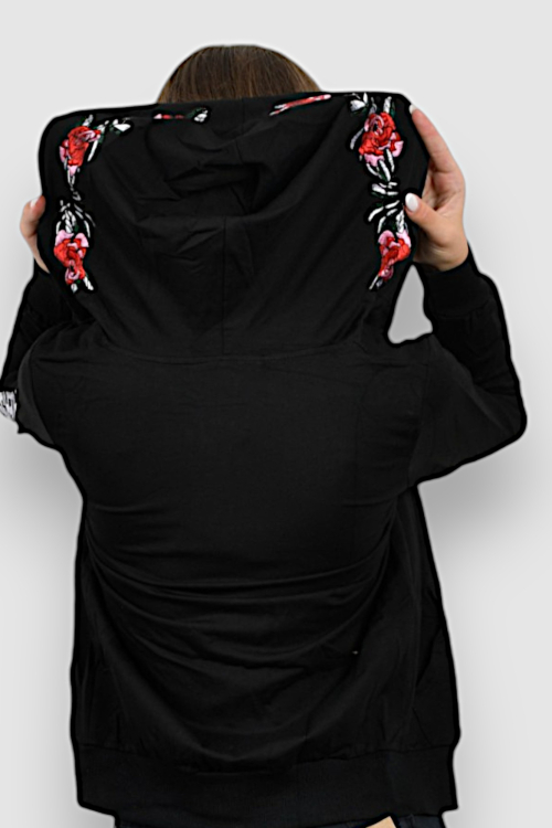 Ženski crni gornji dio trenirke Dusk