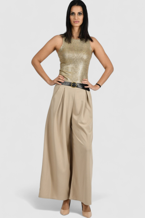 Ženska zlatna majica bez rukava Selena