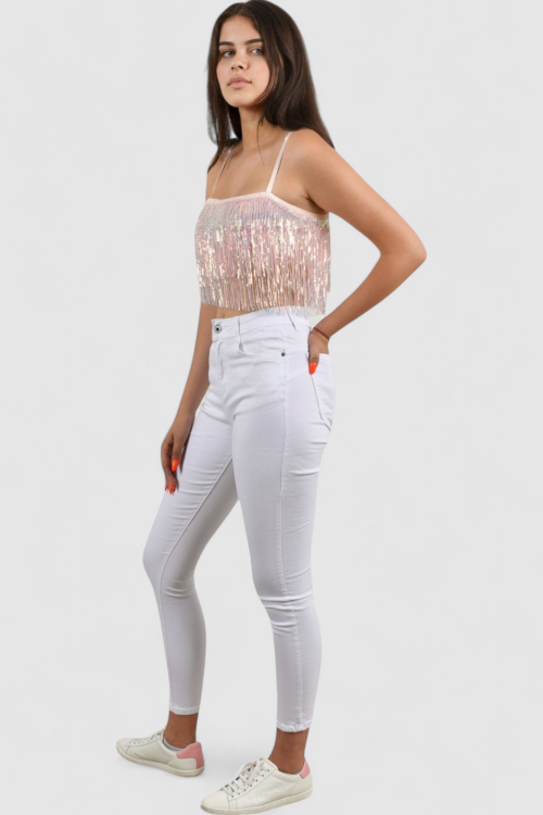 Ženski rozi party top Eve