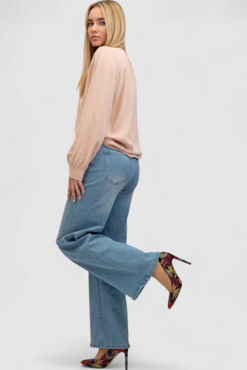 Ženska roza elegantna košulja Lainey