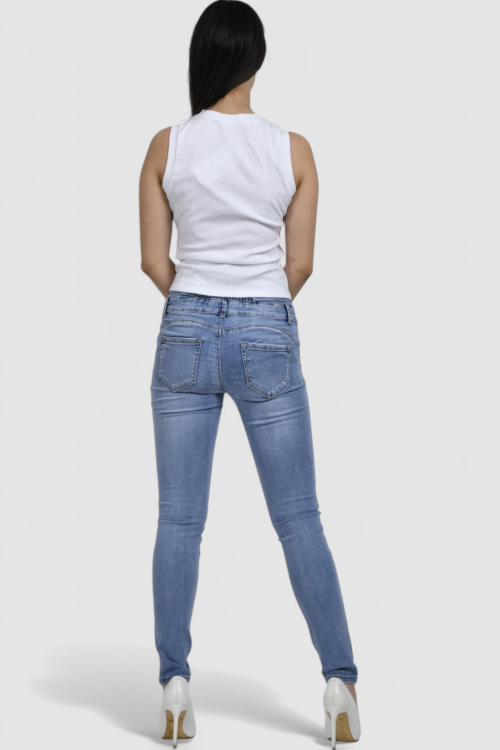 Ženska srebrna majica bez rukava Lumi