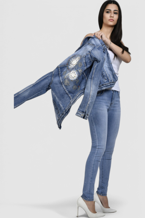 Ženska plava traper jakna Victoire