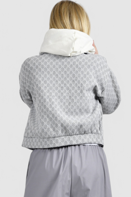 Ženska siva kratka jakna Clio